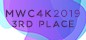 MWC 4K 2019 3rd place badge