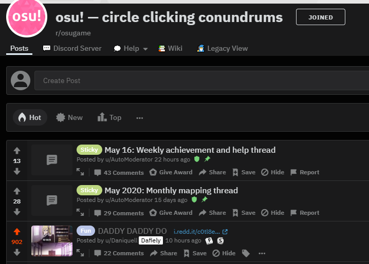 osu! — circle clicking conundrums