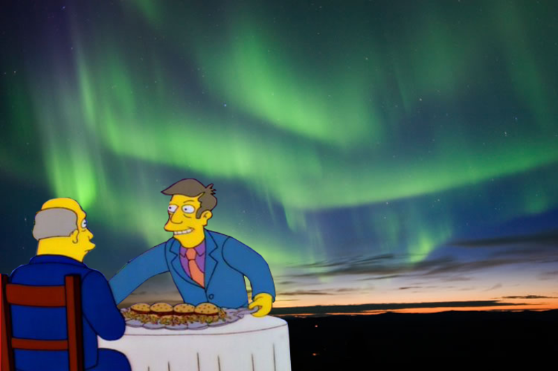 Aurora Borealis Simpsons.