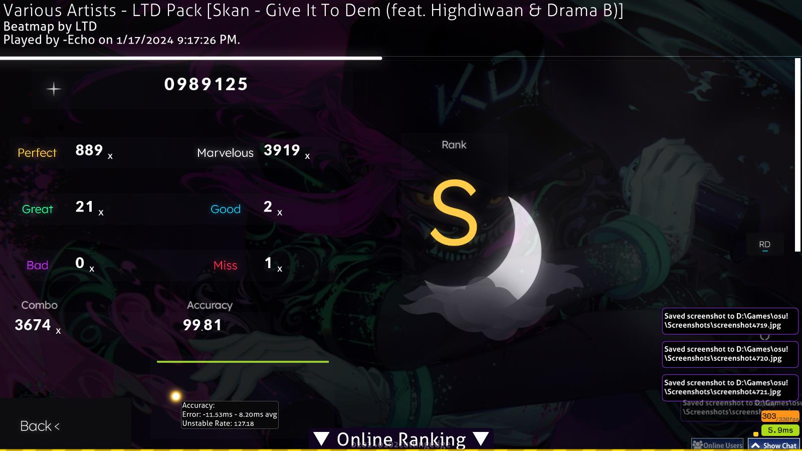 Echo · player info | ‭osu!‬