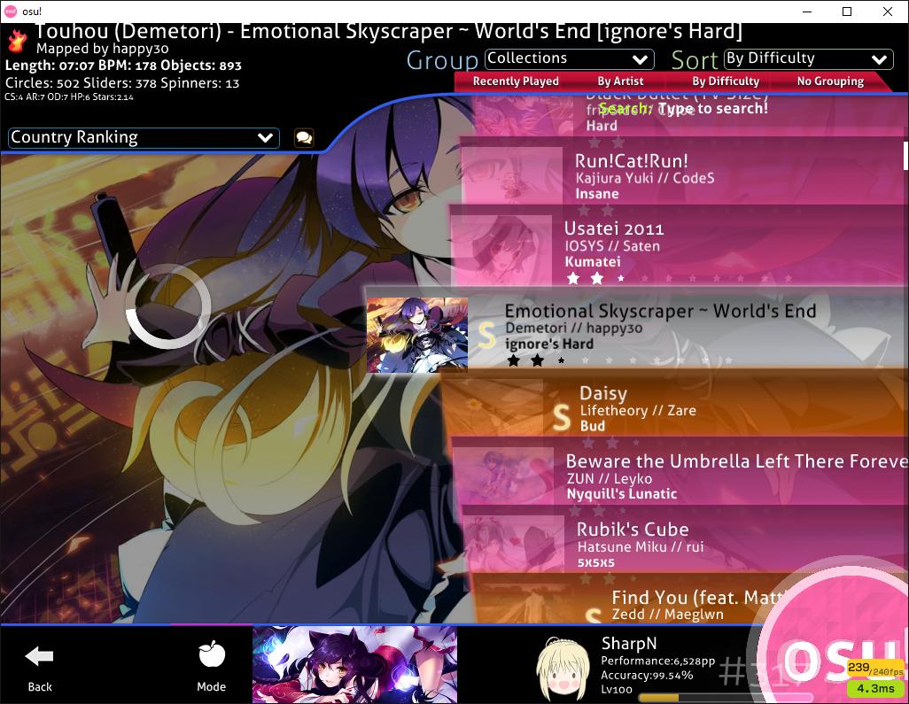 [Archived] Can't see global, country and friend highscores · forum | osu!