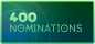 Badge pour 400 nominations réalisé