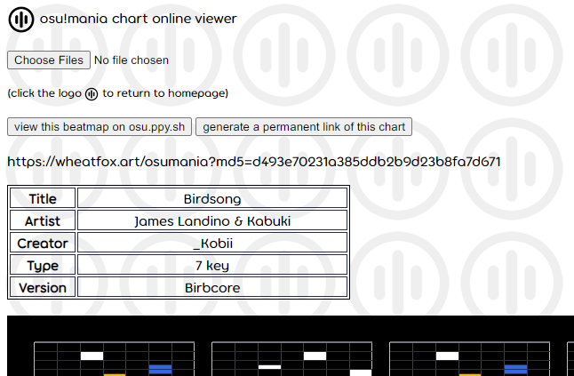 osu!mania chart online viewer(in development) · forum
