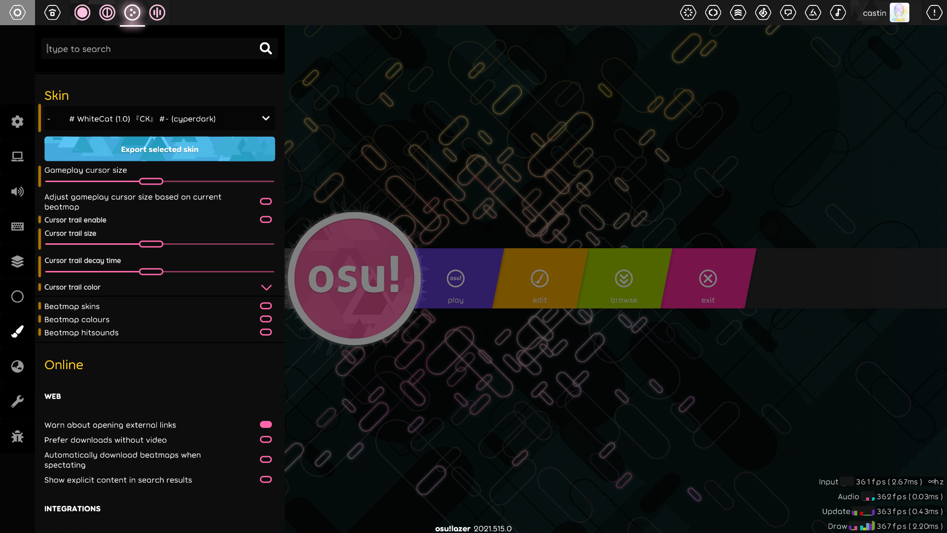 Custom cursor trail appears in the top-left corner when starting a beatmap  · Issue #6246 · ppy/osu · GitHub