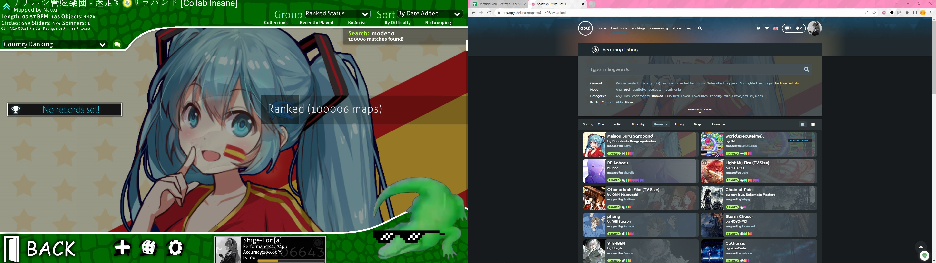 osu! now has over 100k ranked maps. : r/osugame