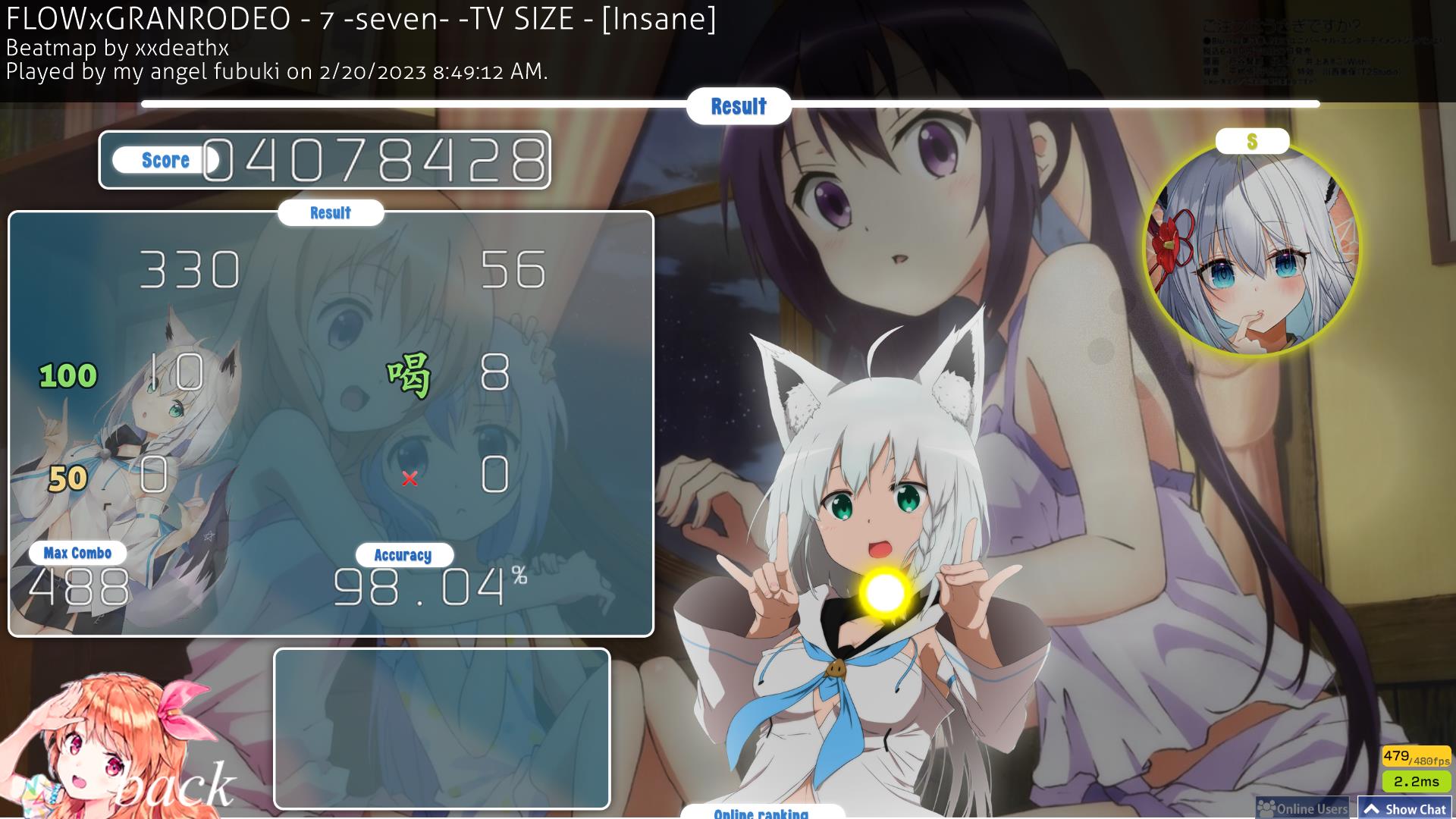 my angel fubuki · player info | osu!