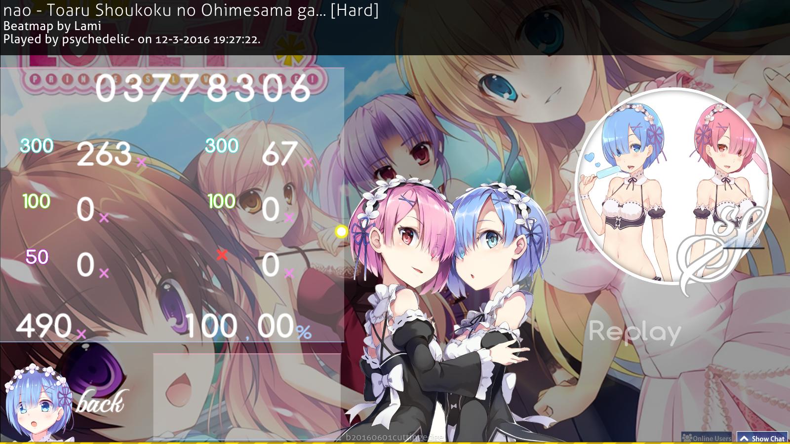 Emilia Re:Zero [STD] Rem & Ram Re:Zero [STD] · forum | osu!