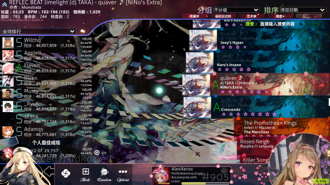 Alexxerox Player Info Osu