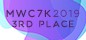 MWC 7K 2019 3rd place badge