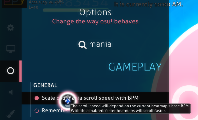 Activate Fixed scaling by disabling Scale osu!mania scroll speed with BPM