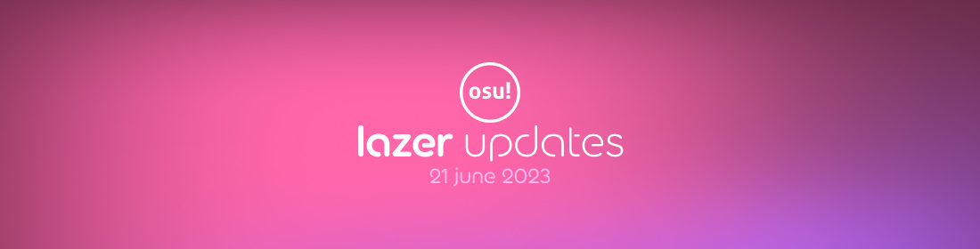 osu!(lazer) updates on X: a PR has been merged to add a Lazer
