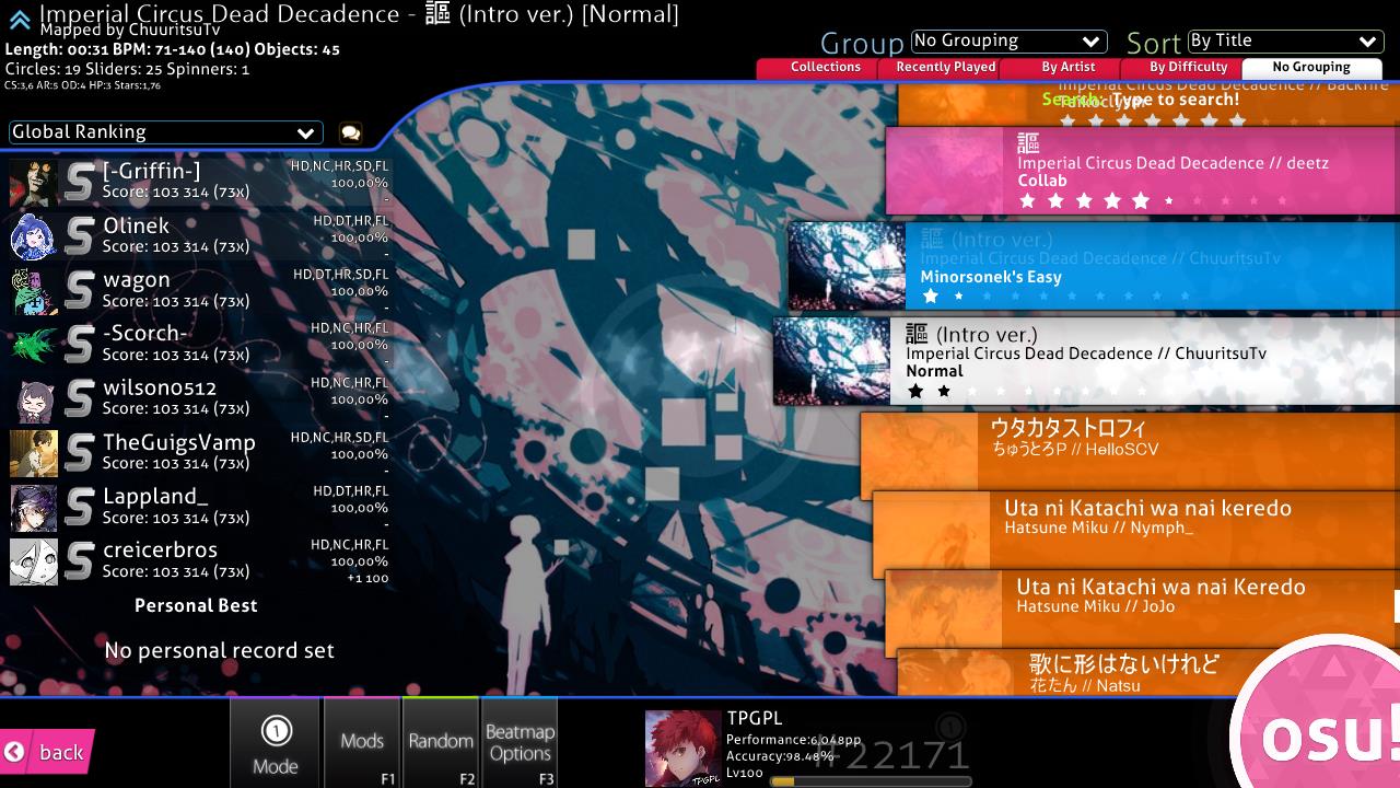 Osu Songs Marked