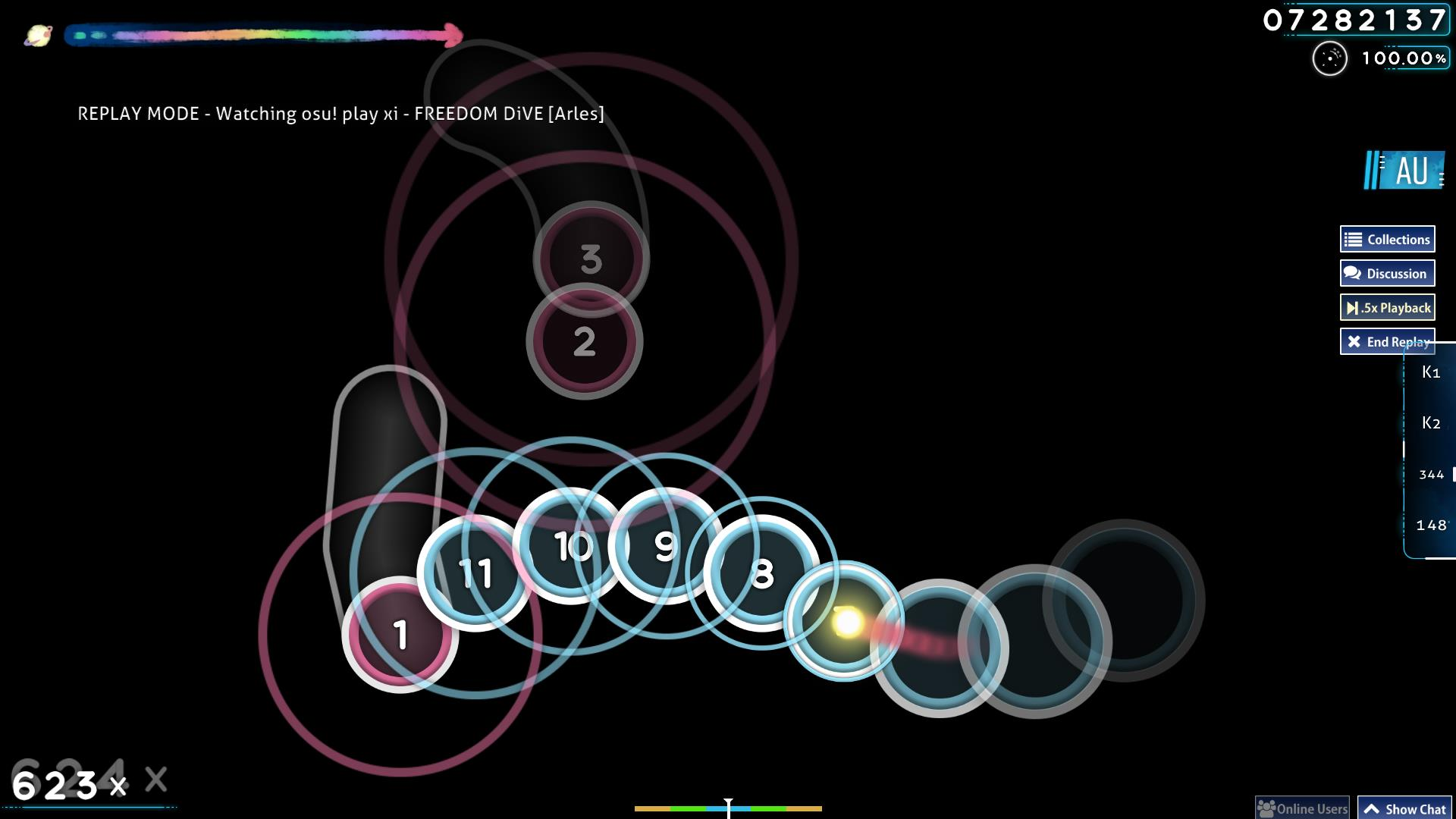 osu!droid / xi - FREEDOM DiVE [Arles] 97.24% FC 