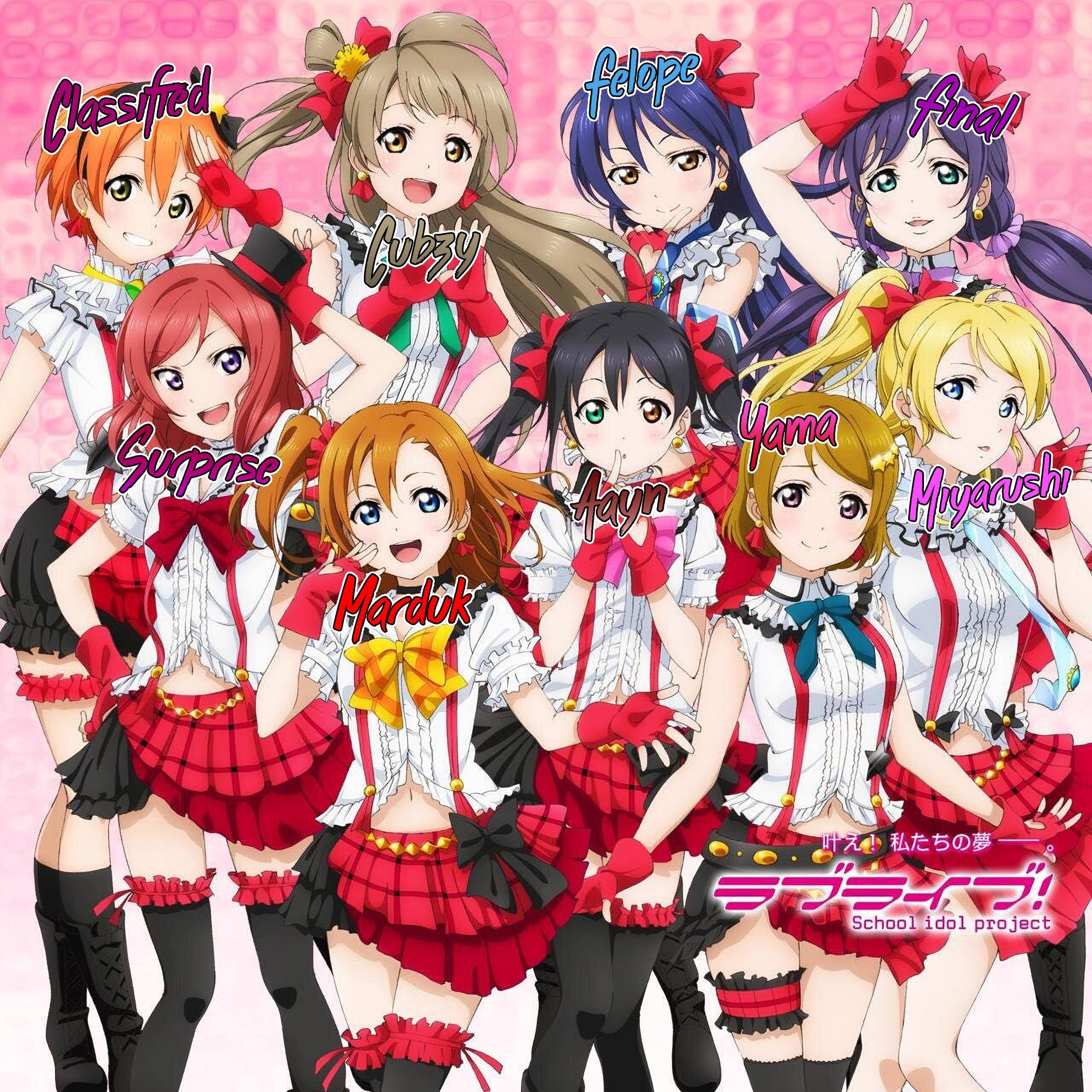 Love live idol project. Лав Лив. Лов лайв персонажи Мьюз. Мьюз Love Live.