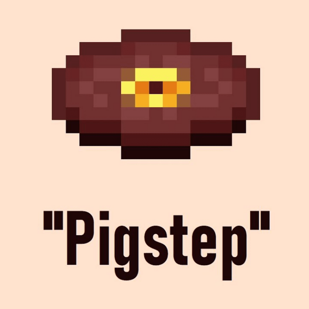 Пластинки майнкрафт. Pigstep. Lena Raine pigstep. Пластинка пигстеп майнкрафт. Пластинка Лина Рейн pigstep.