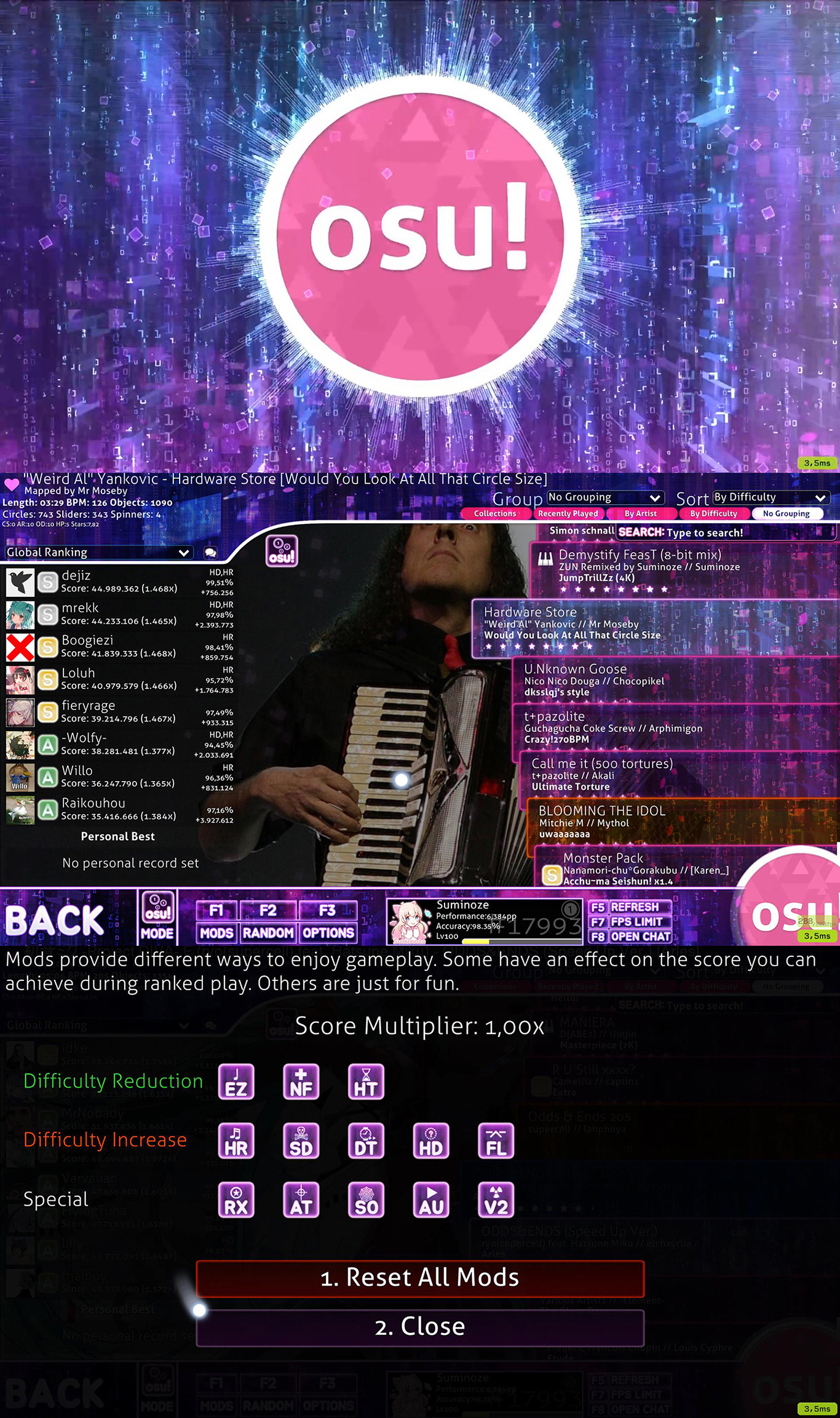 Nekoha Shizuku - osu! Skin [STD/MANIA