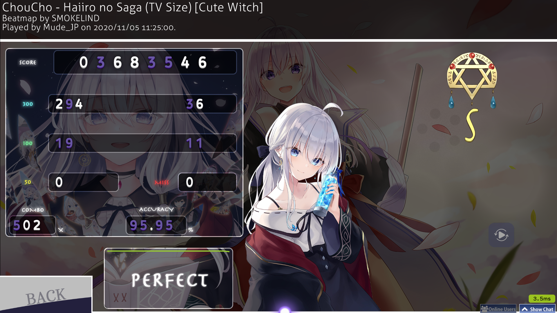 The Journey of Elaina 『MJ』v1.0~v1.1 # -[HD/SD][16:9/16:10][STD] · forum |  osu!