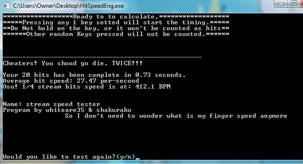 test your stream hitting speed forum osu