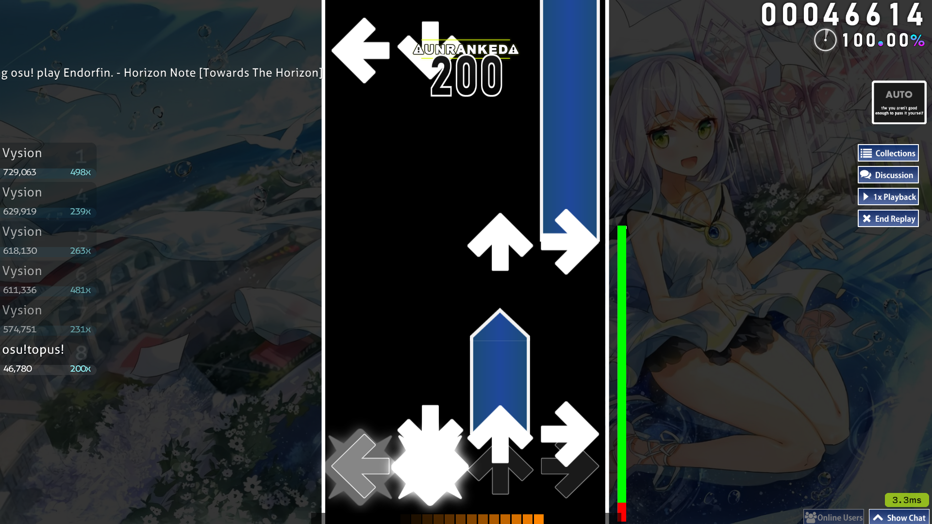 Can i make the arrows in osu!mania more closer to eachother
