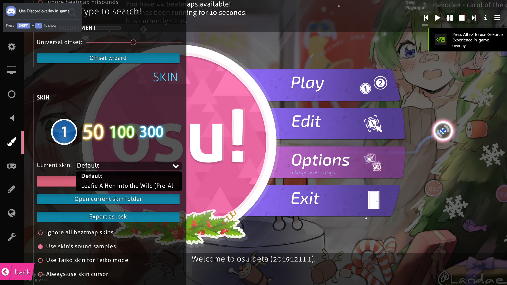 resolved] Can't figure out how to revert osu! skins · forum