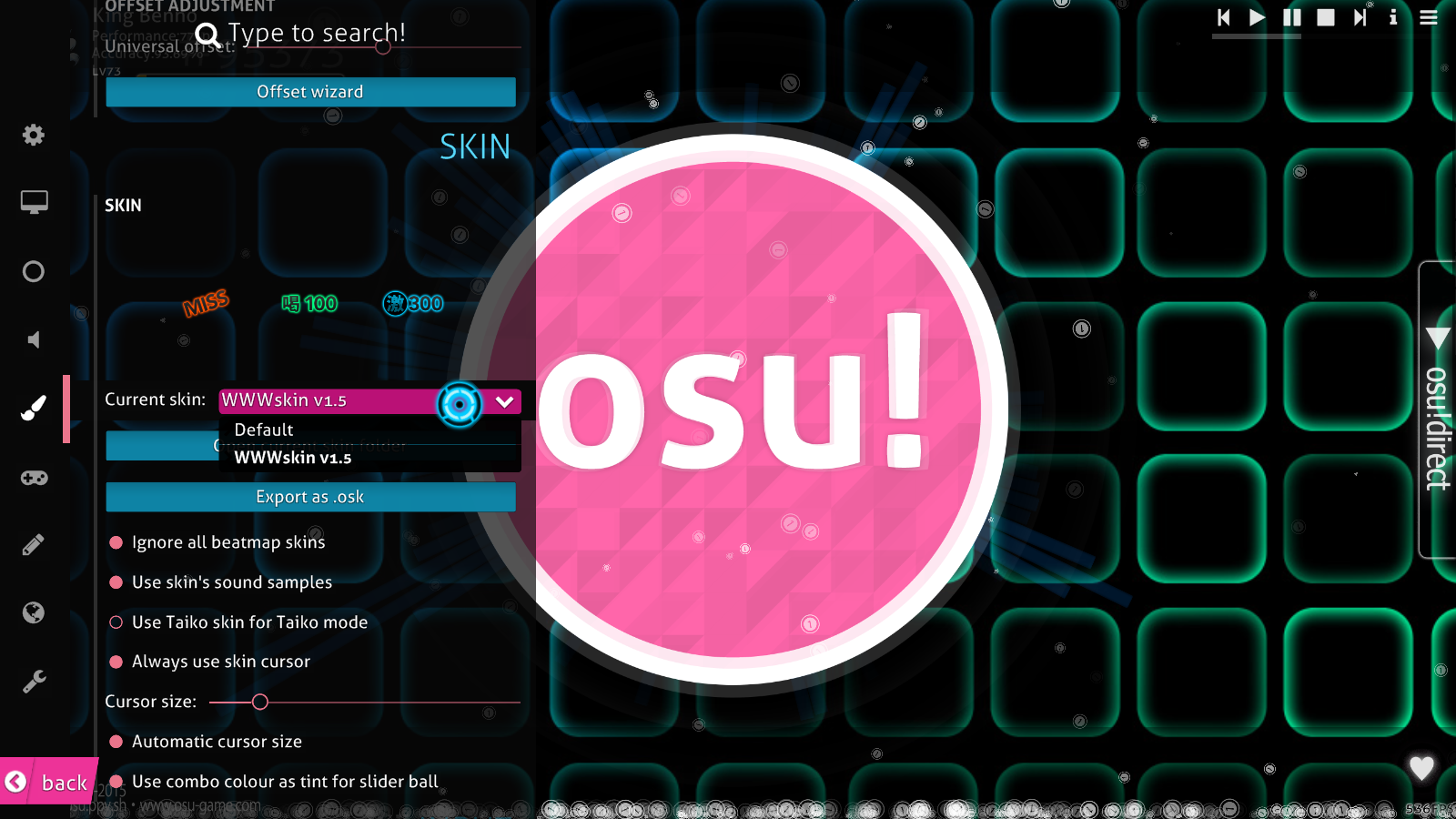 resolved] Can't figure out how to revert osu! skins · forum