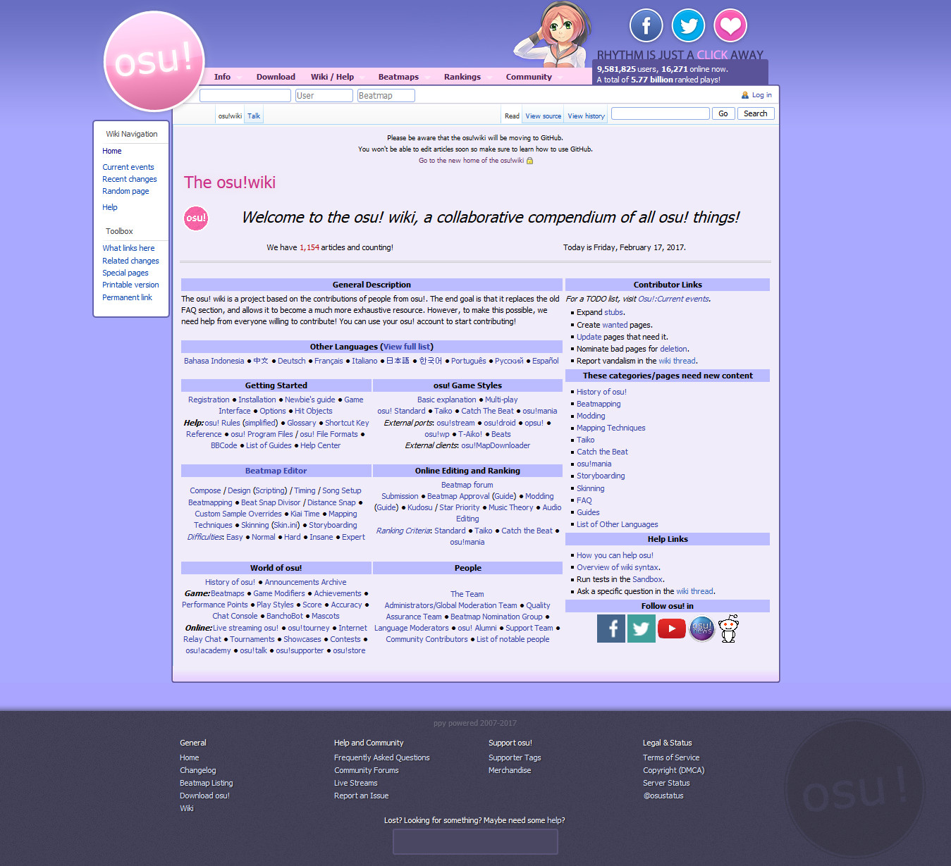 History of osu! / History of the osu! wiki · wiki | osu!