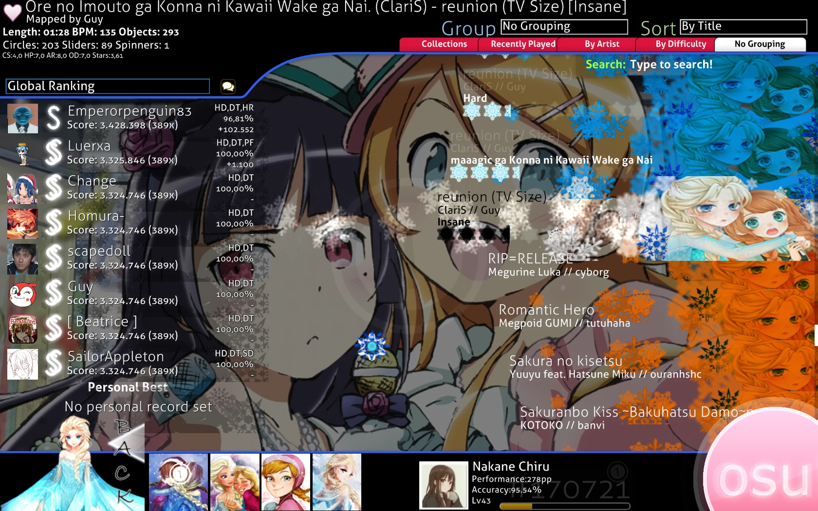 Frozen(Anime.Ver) Skin · forum | osu!