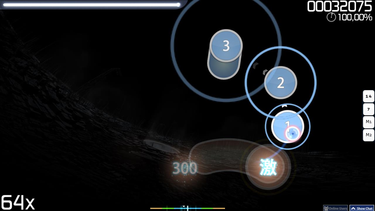 Gameplay of osu!