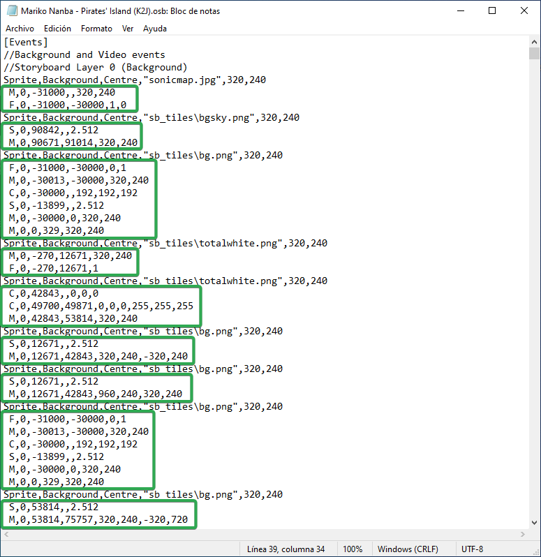 Configurar un sprite/objeto con sus comandos para realizar (Evento).