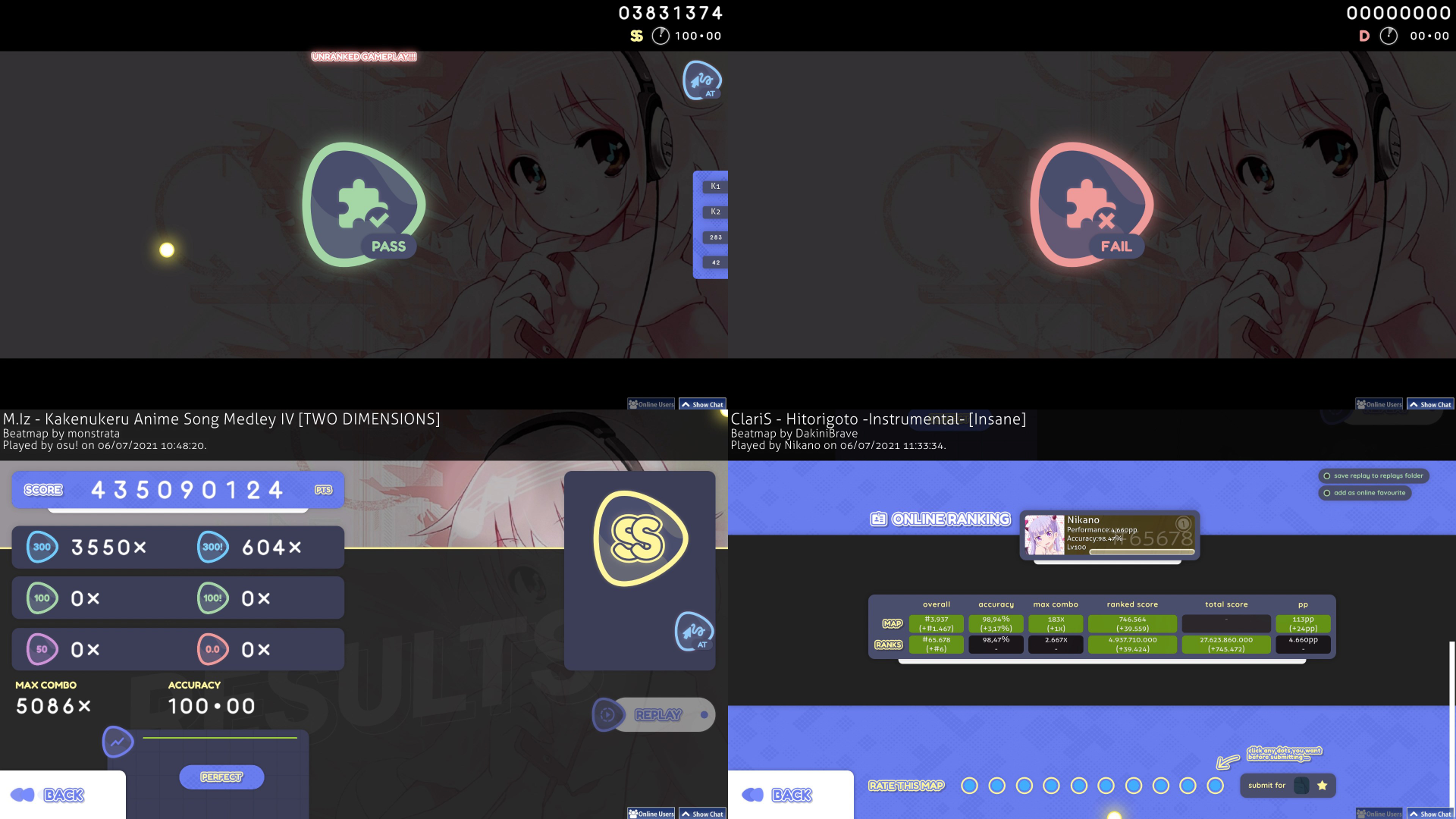 Project / skin, osu!dark, SD / HD+