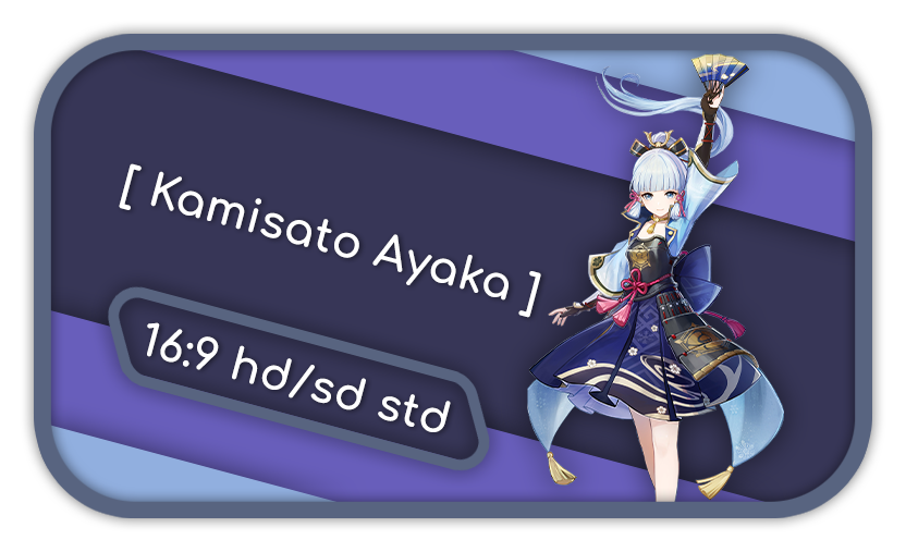 STD, HD/SD, 16:9] [ Kamisato Ayaka ] · forum