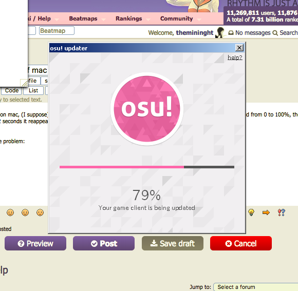  archived the update screen of mac keeps closing and reopening forum