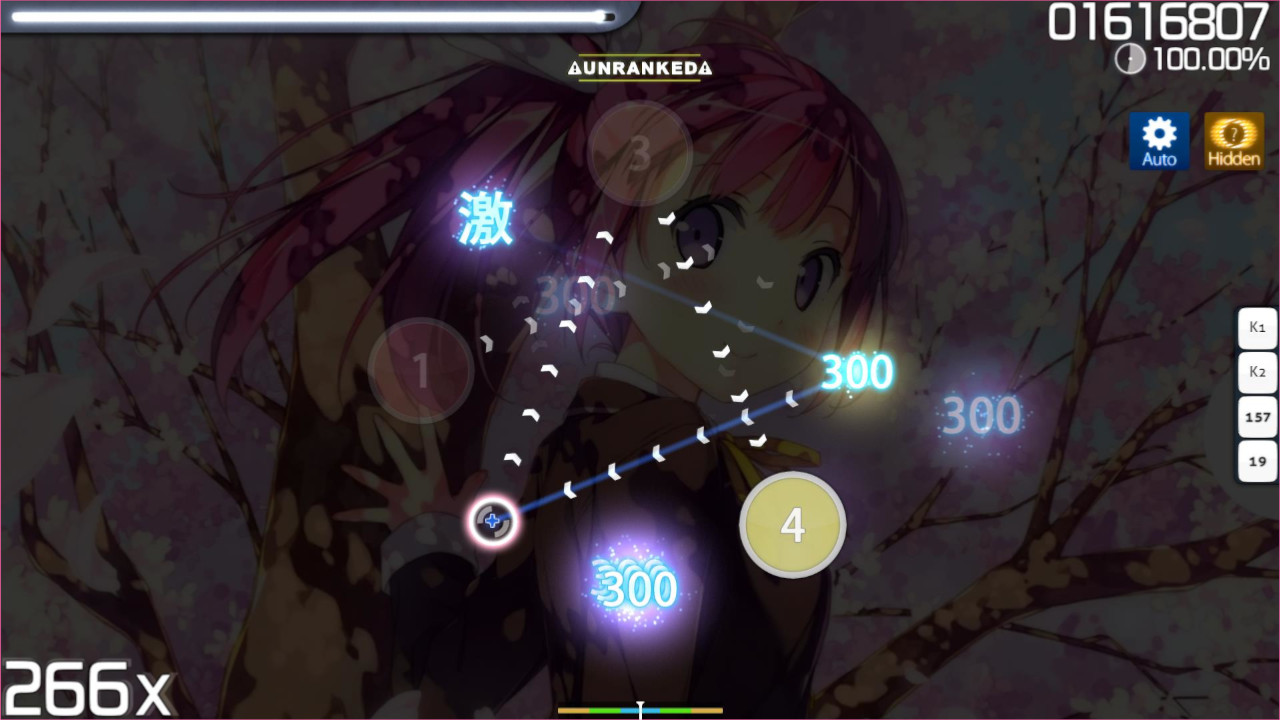 Jugabilidad de HD en osu!