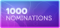 1000 nominations badge
