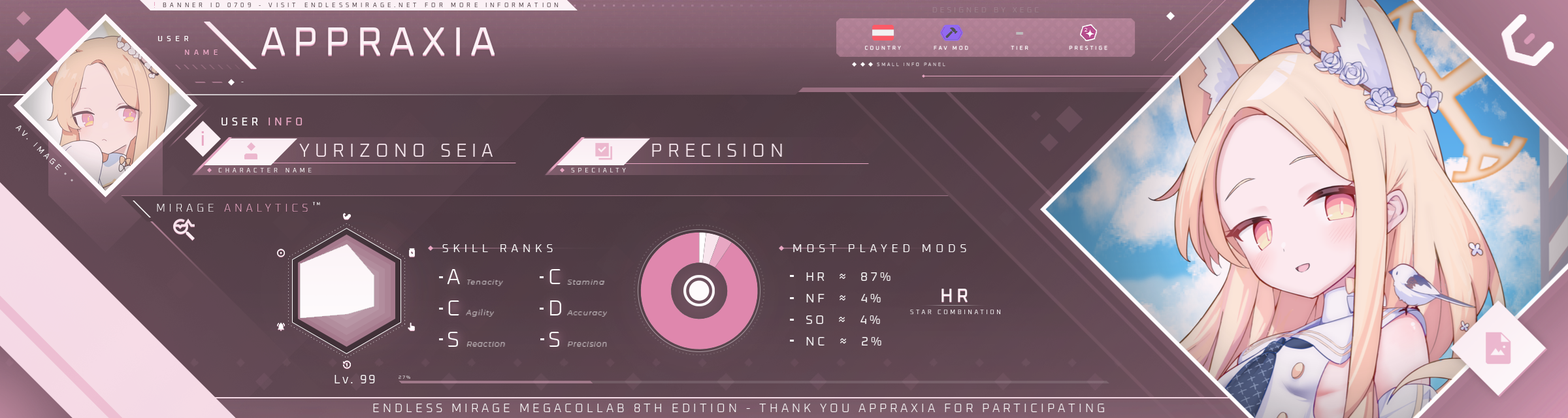 Yurizono Seia · player info | ‭osu!‬