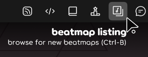 osu!(lazer) beatmap listing button