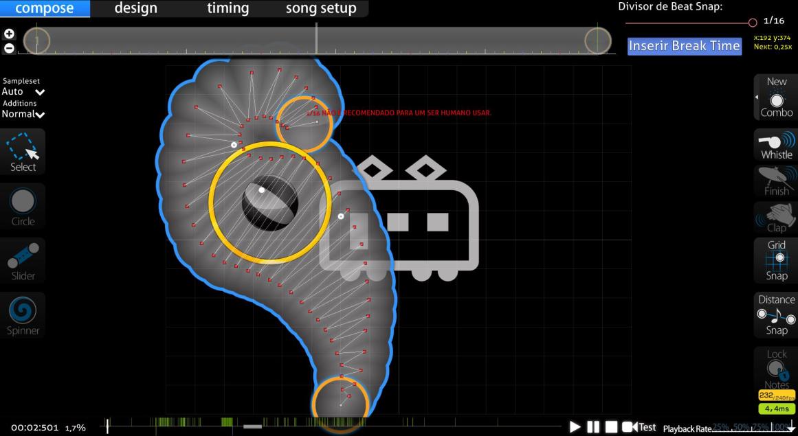 Une forme irrégulière de slider (MARENOL)