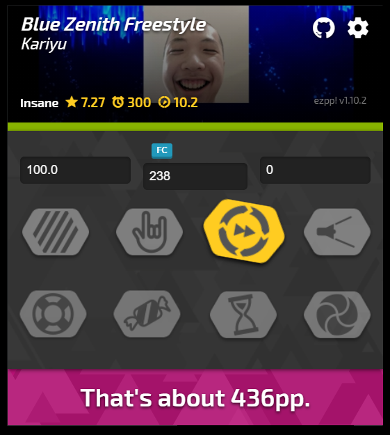 Kariyu - Zenith Freestyle · beatmap info | osu!