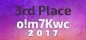 MWC 7K 2017 3rd place badge
