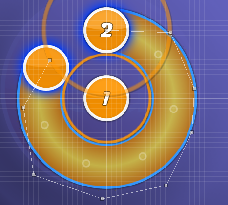 Image example of beat blankets (with hit circle)